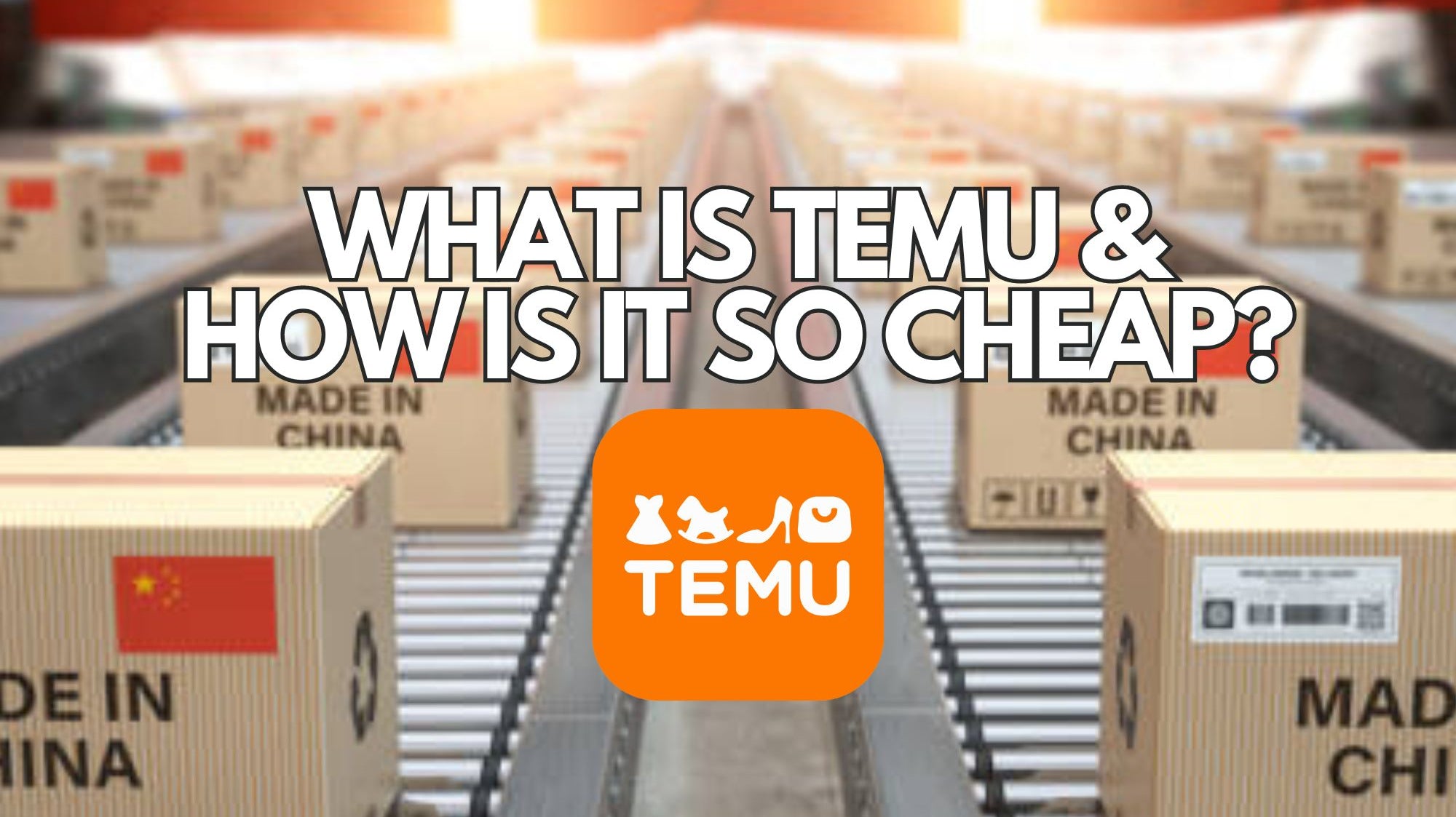 Made in china boxes being shipped out