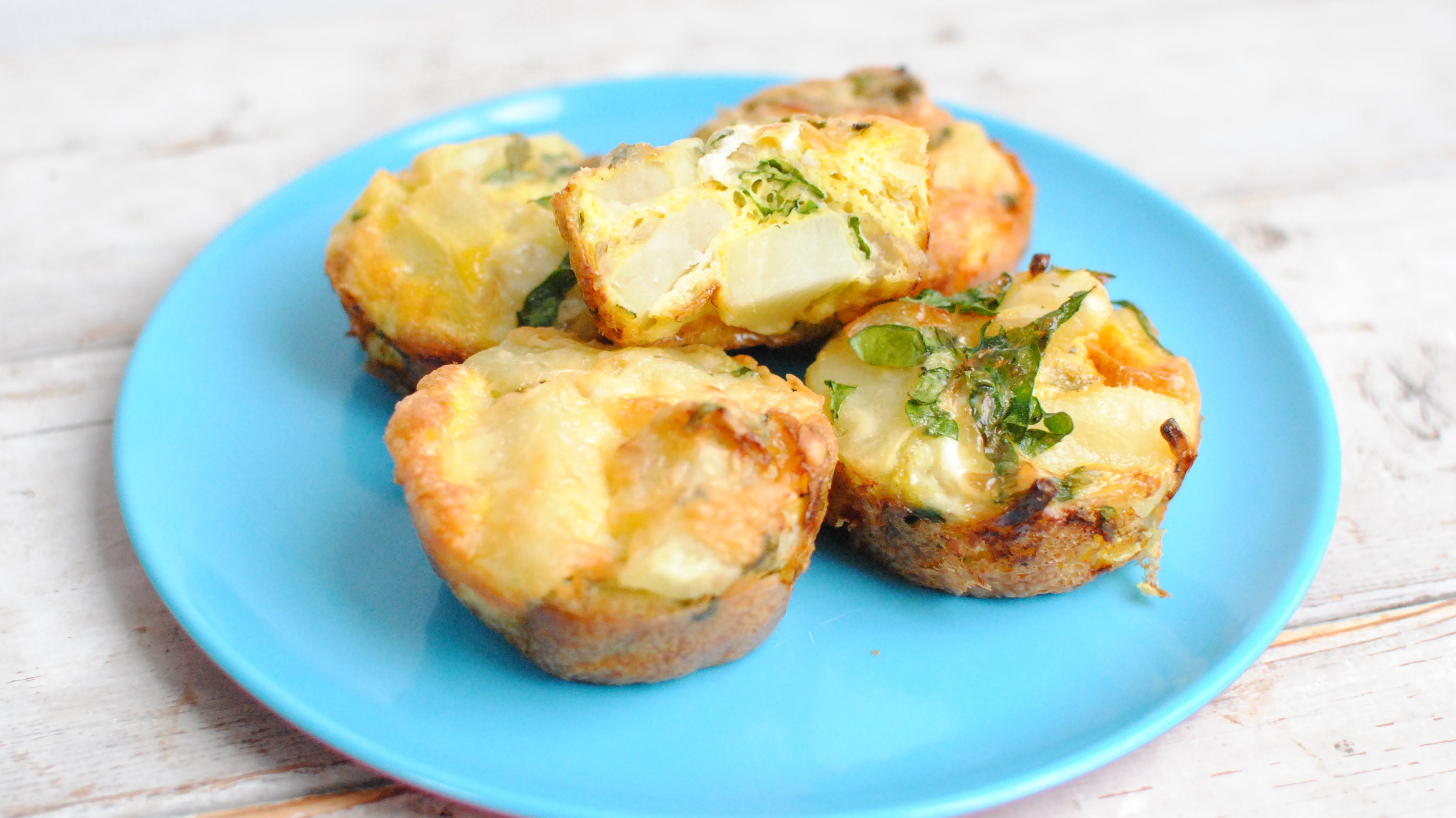 Baked Spanish Omelette muffins