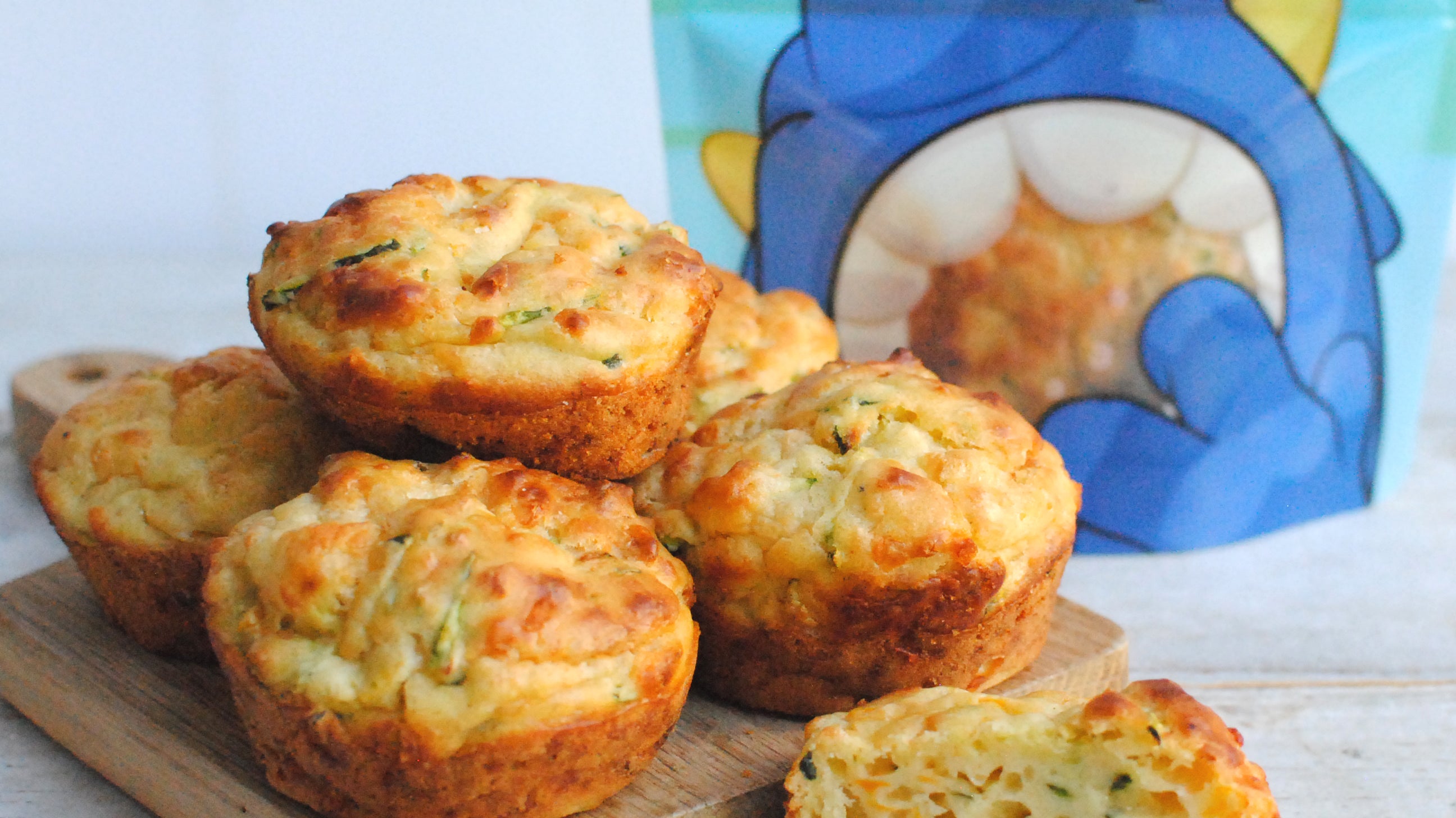Courgette & Carrot cheesy muffins