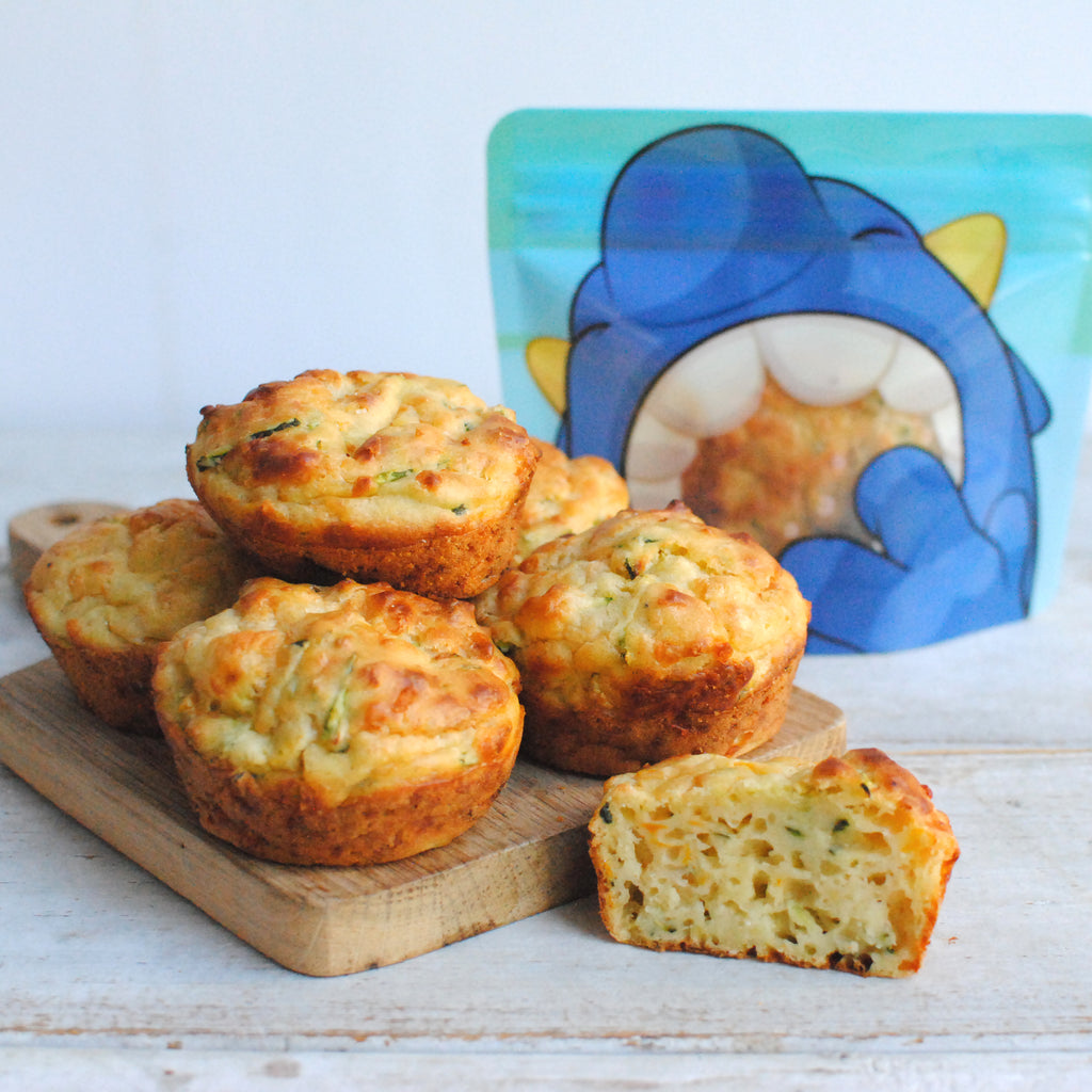 Courgette & Carrot cheesy muffins
