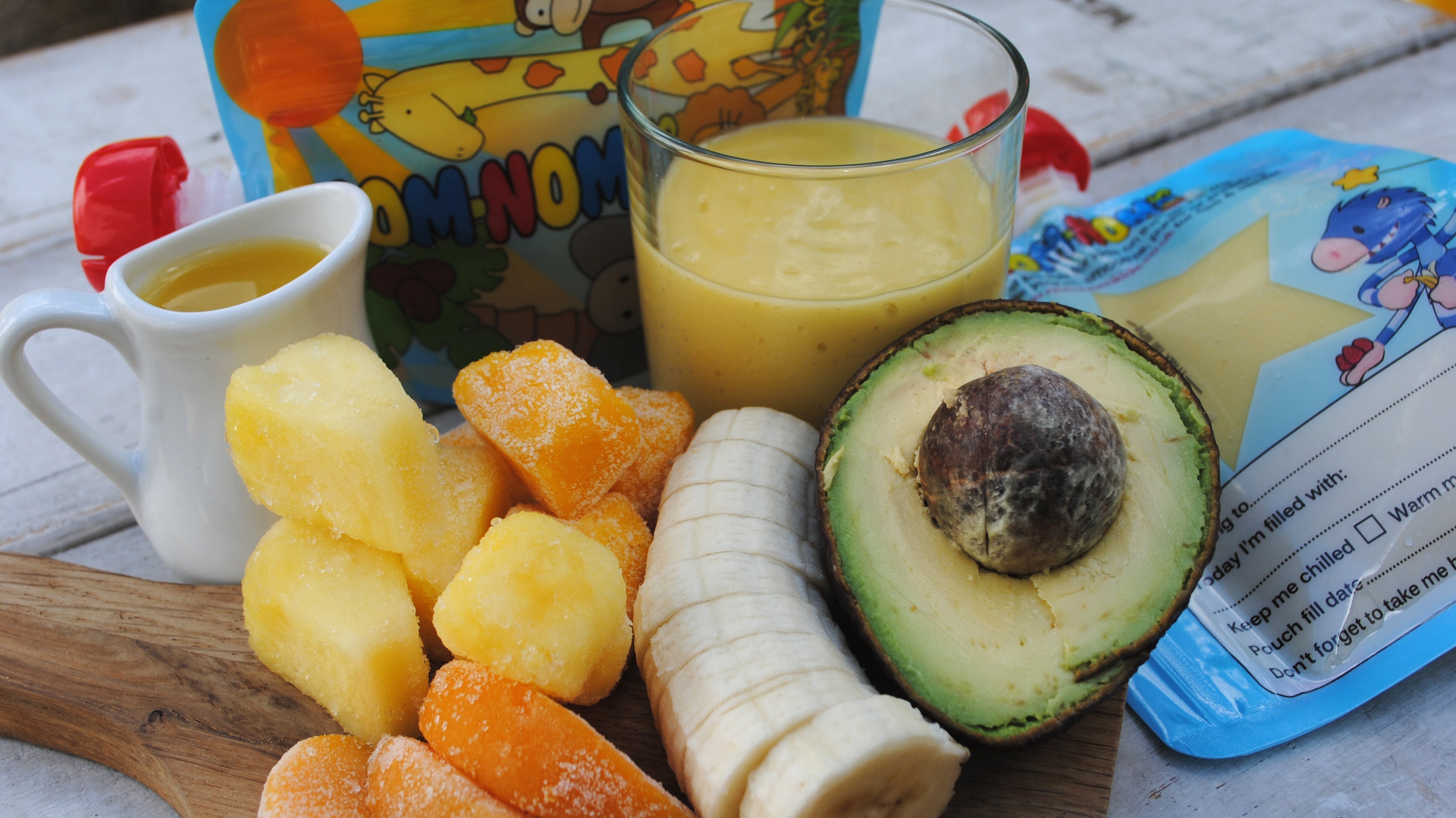 Orange, Mango and Pineapple smoothie