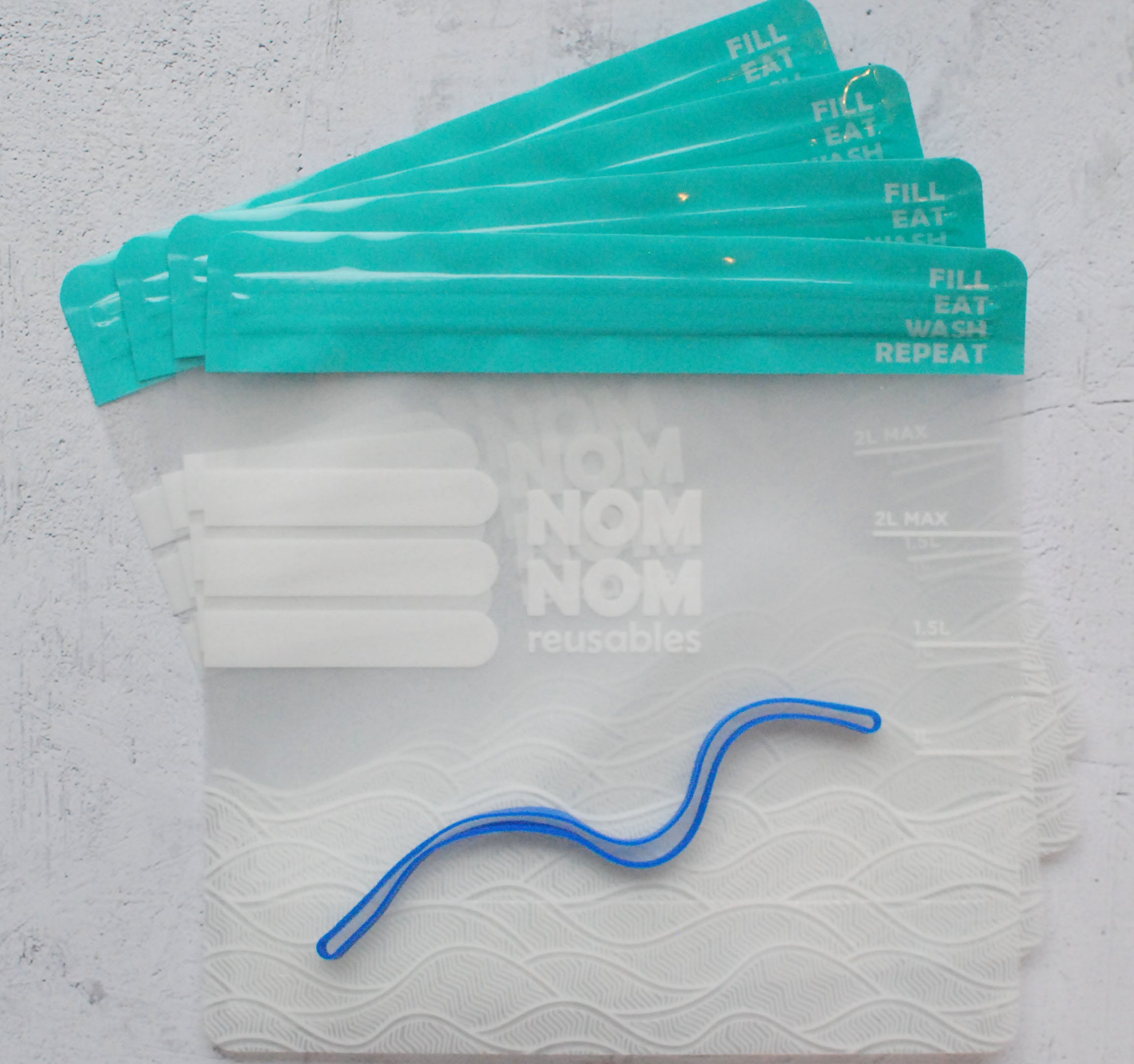 Nom Nom kids clear freezer bags