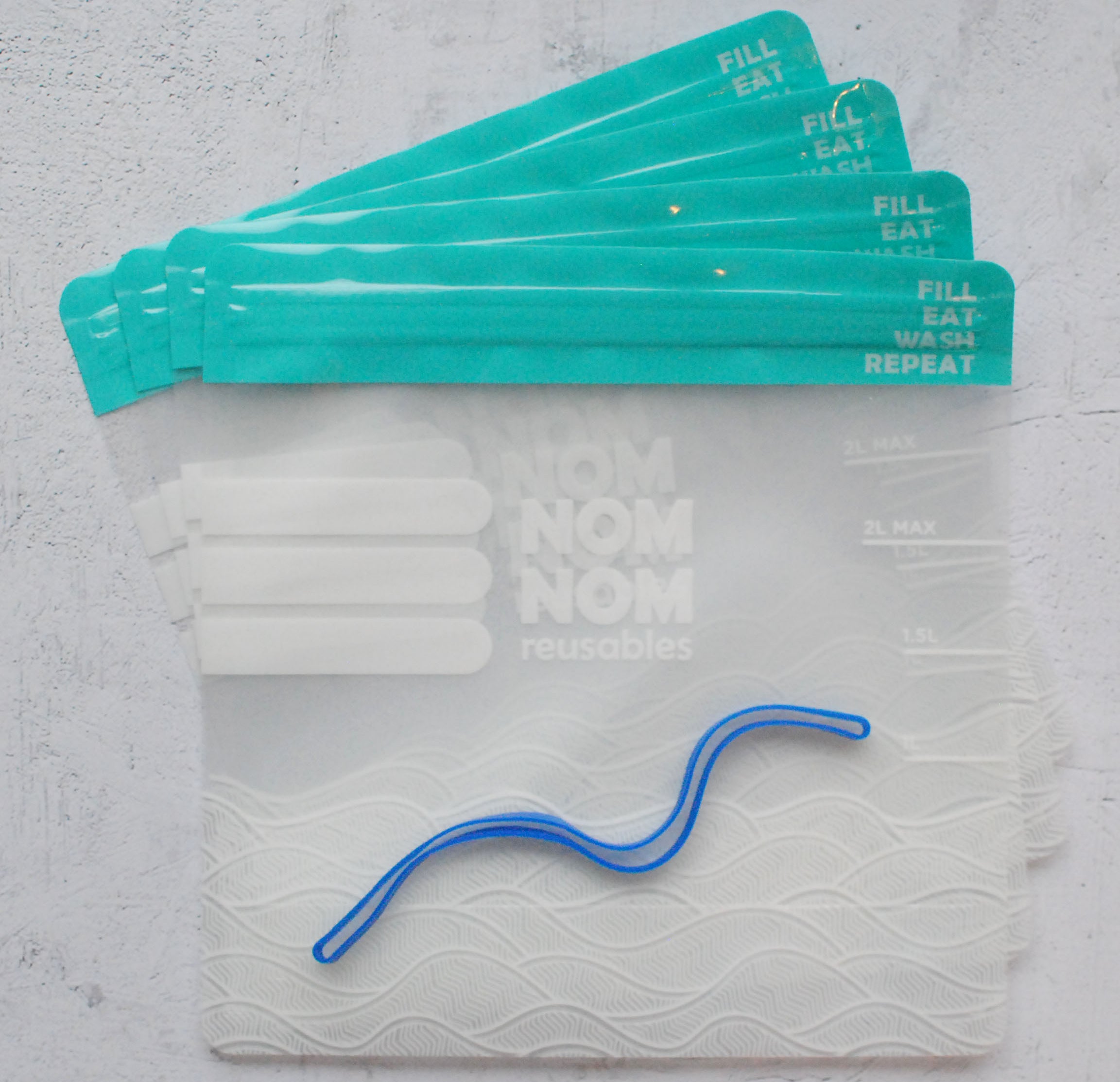 Nom Nom kids clear freezer bags