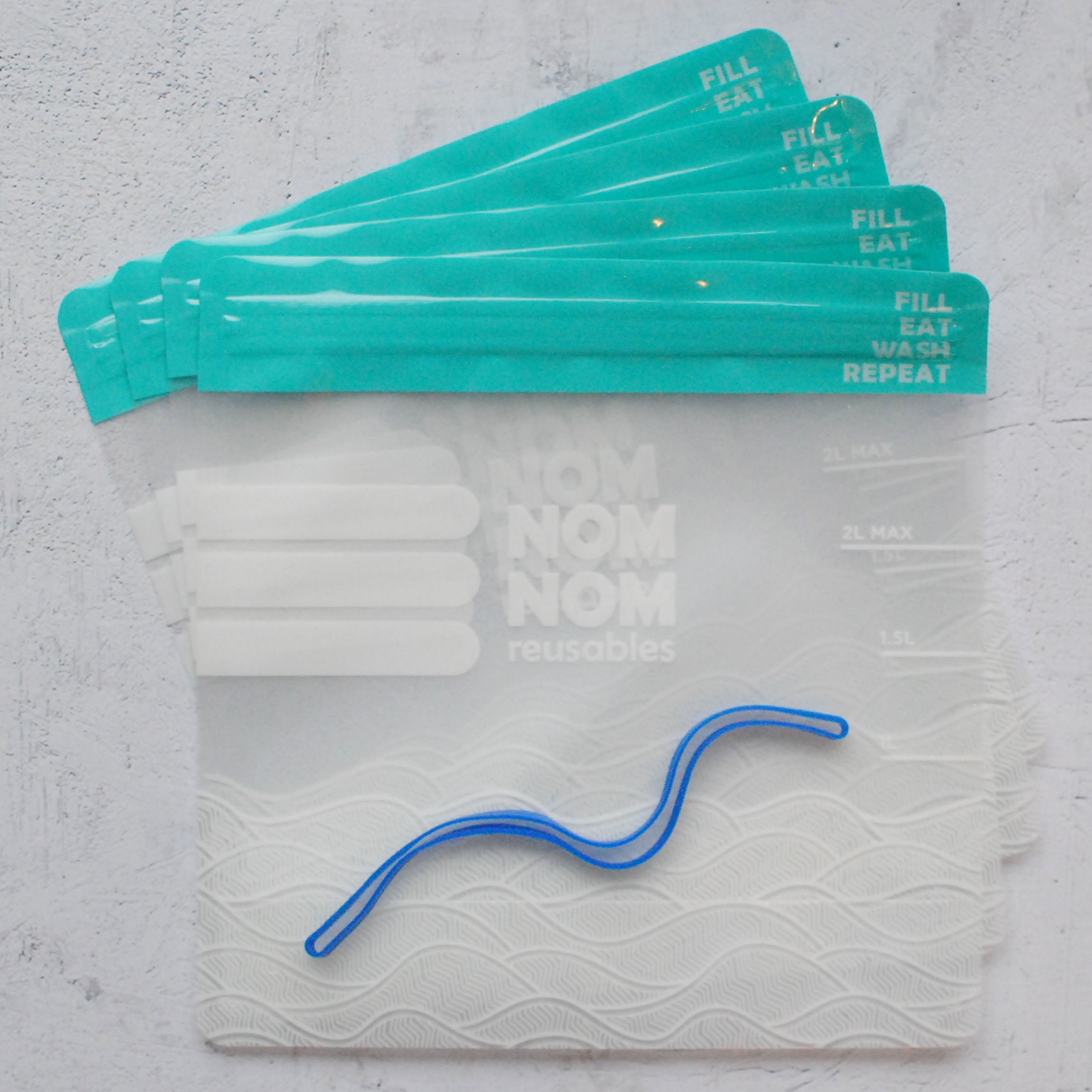 Nom Nom kids clear freezer bags