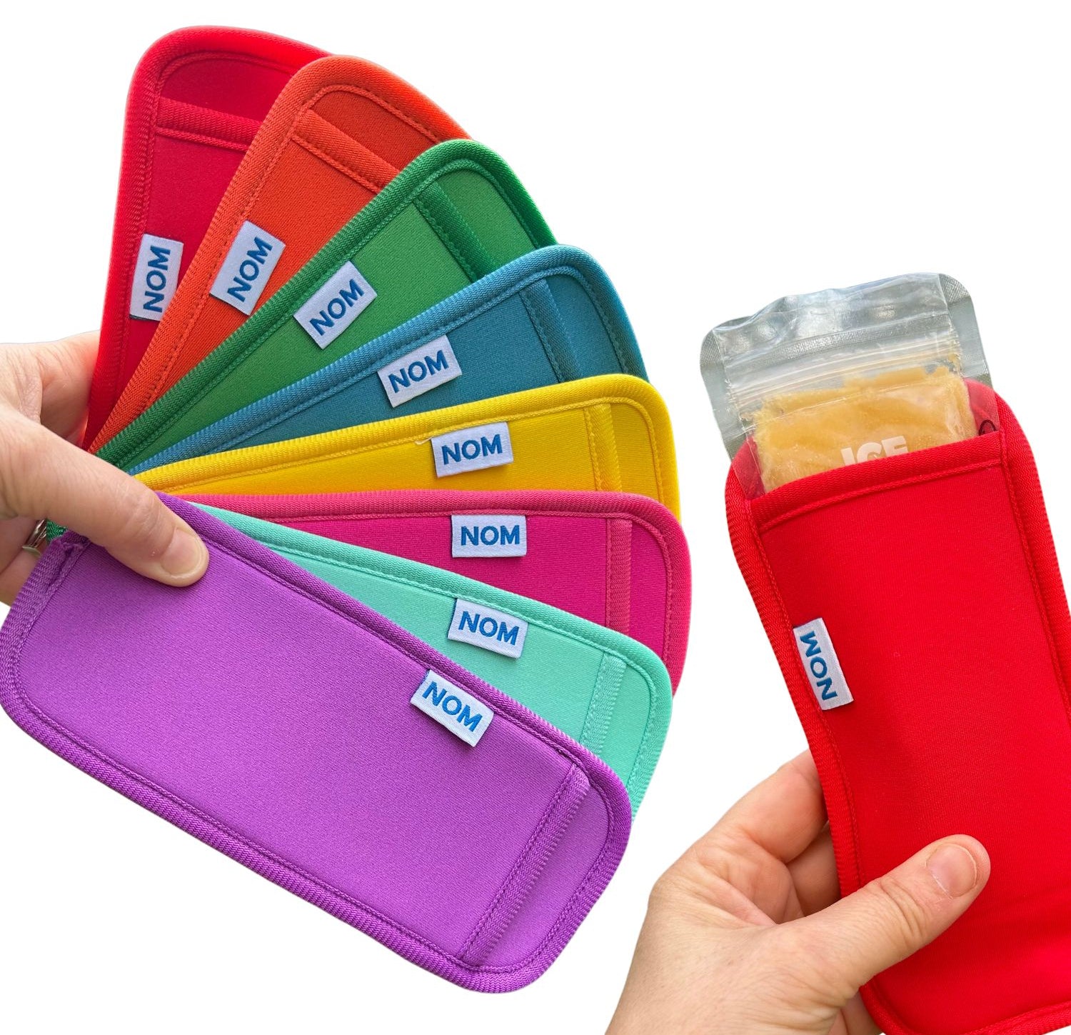Nom Nom kids reusable ice pop sleeves