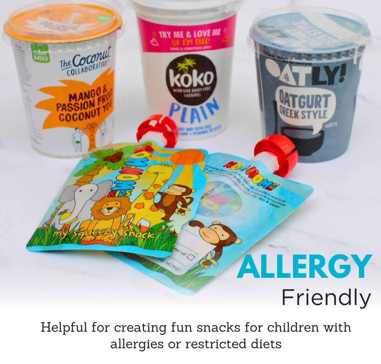 reusable pouches and dairy free yogurt