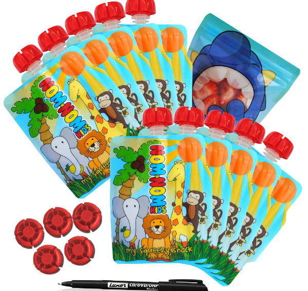 reusable baby food pouches weaning kit