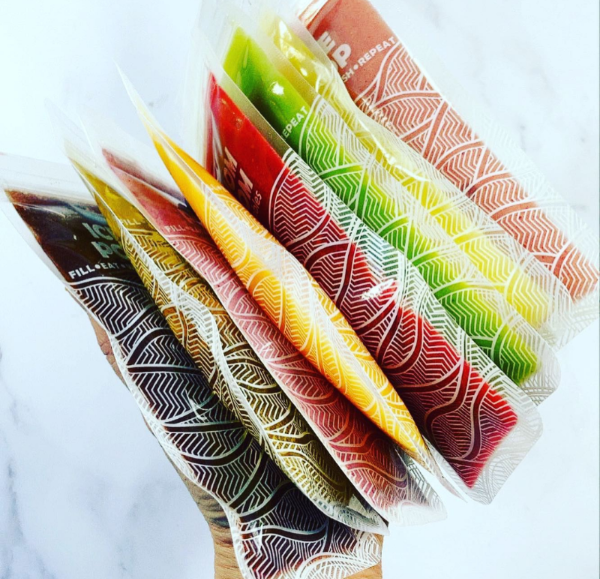 Nom Nom kids reusable ice pops with different flavour homemade filling