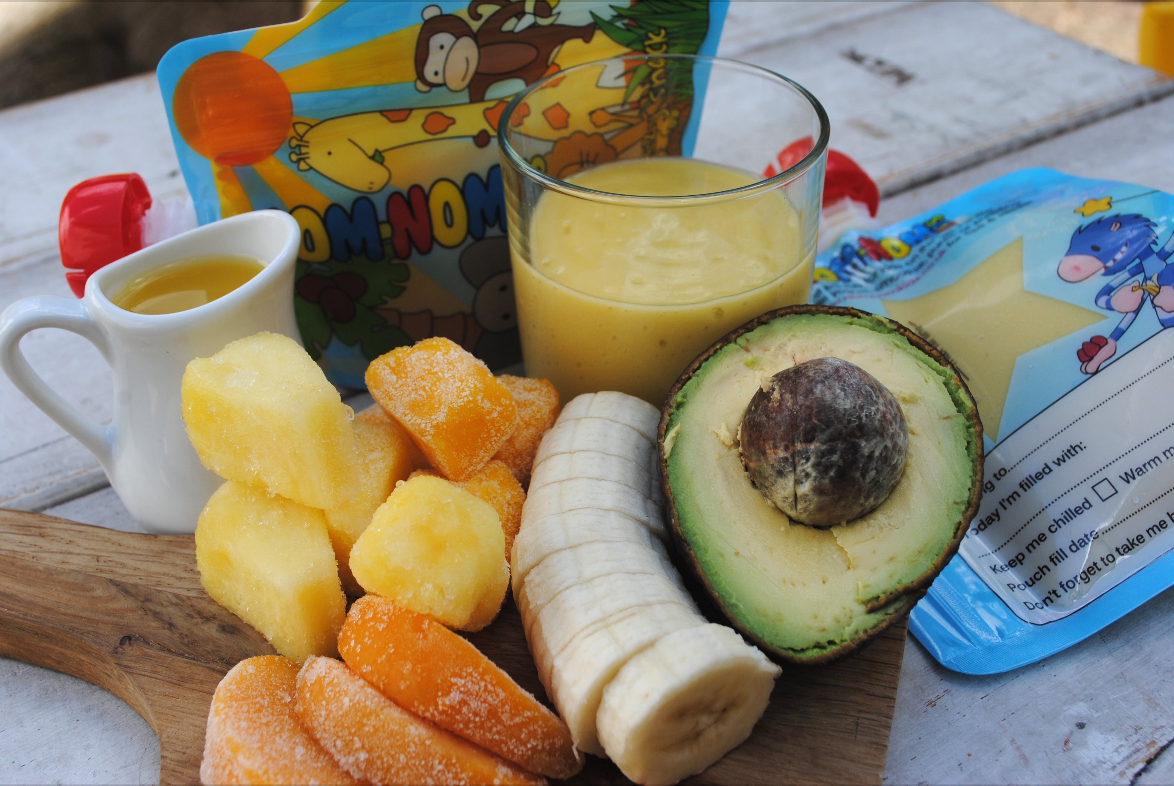 Orange, Mango and Pineapple smoothie