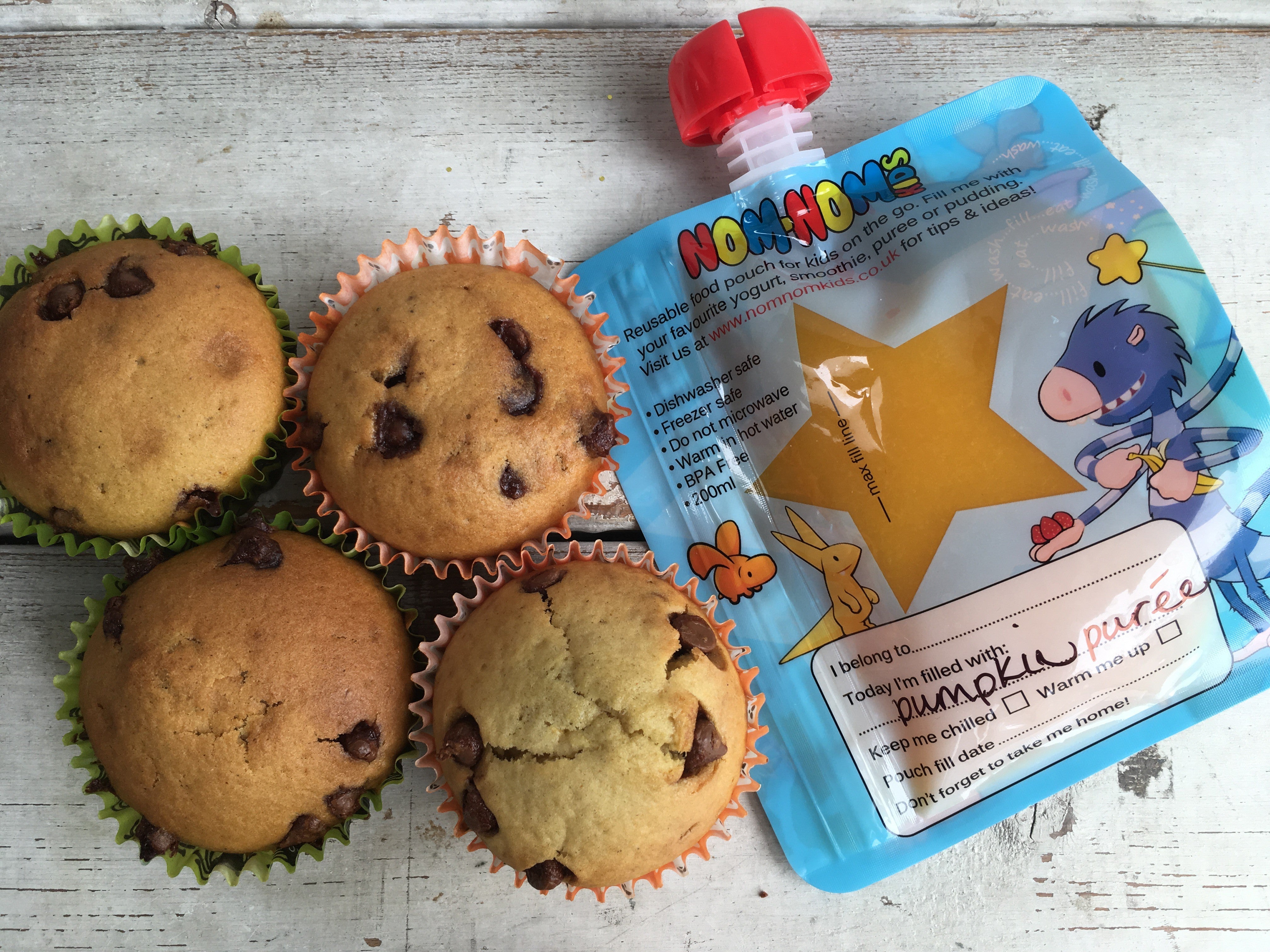 Pumpkin & Choc chip muffins