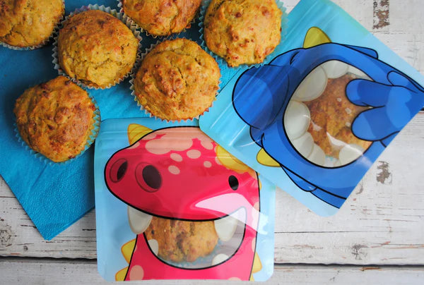 veggie muffins with reusable snack bags