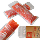 Nom Nom kids reusable ice pop bags filled with homemade ice pop mixture 