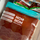 Nom Nom clear freezer bags in freezer 