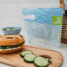 wave sandwich bag with a bagel